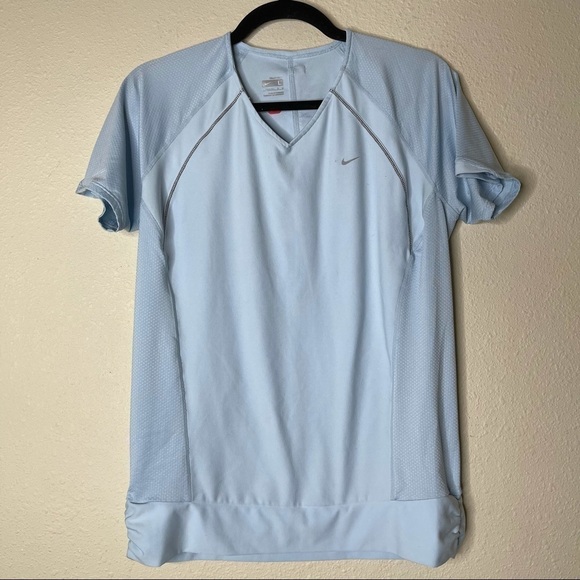 Nike Tops - Nike Blue V Neck Short Sleeve Training Shirts
